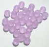 25 10mm Transparent Matte Alexandrite Round Beads